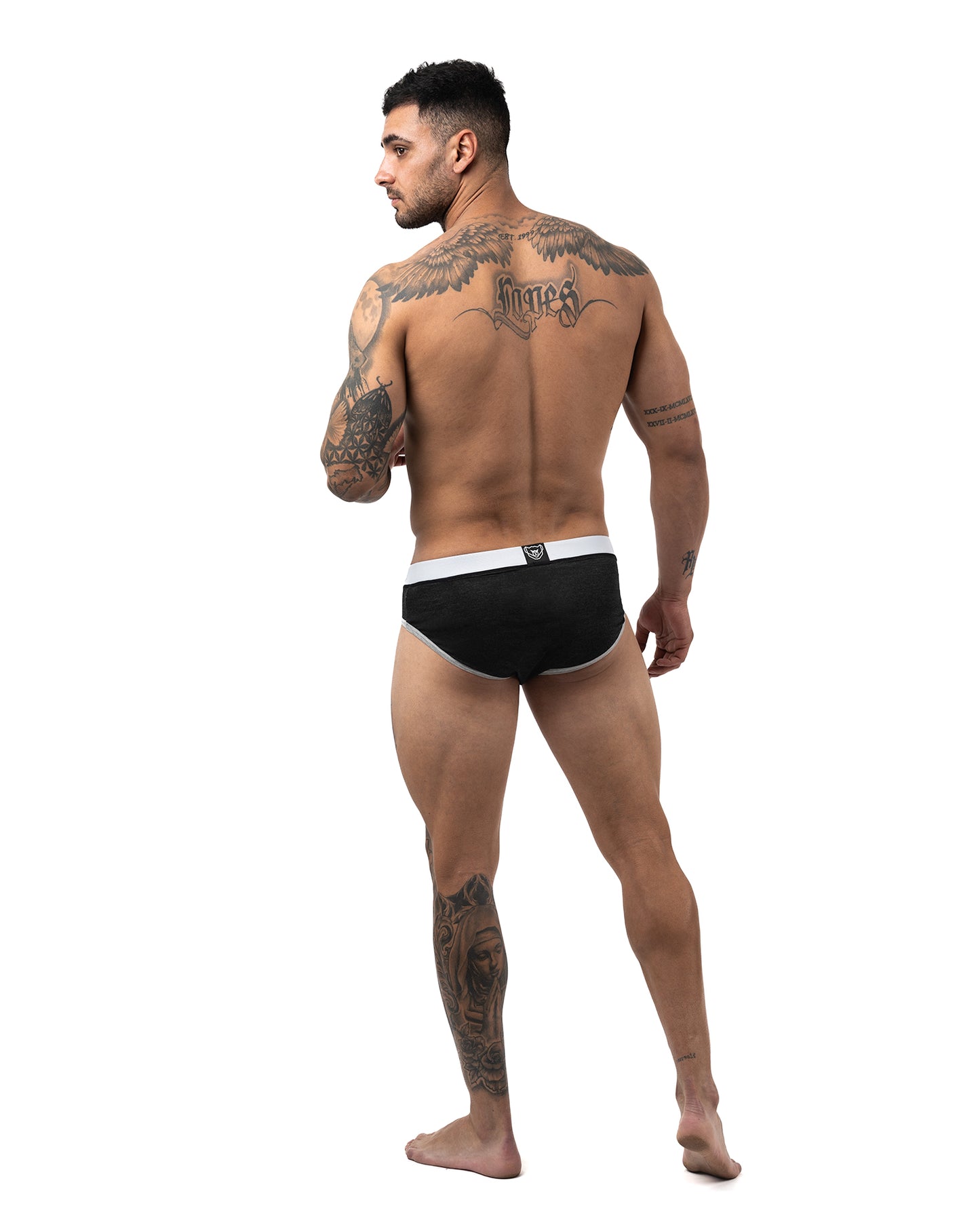 Luxe Brief Charcoal & Light Grey